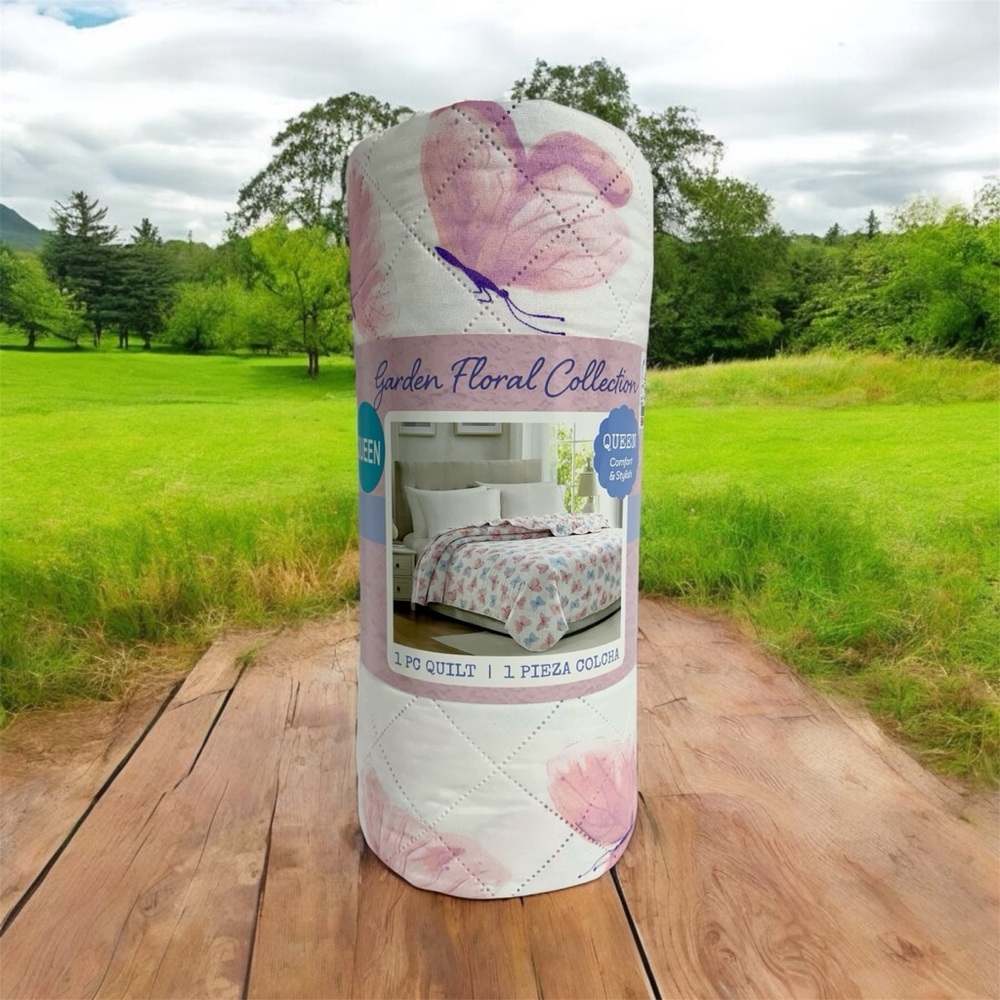 Garden Floral Collection - Pink Quilt